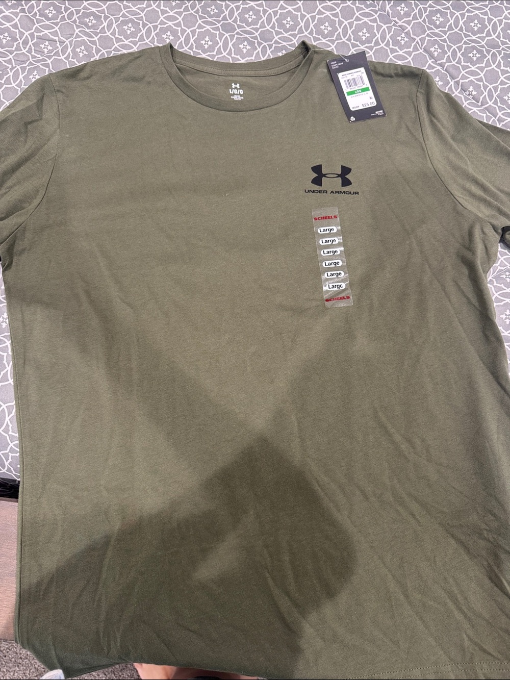 Under Armour Olive Green Short Sleeve Performance Tee